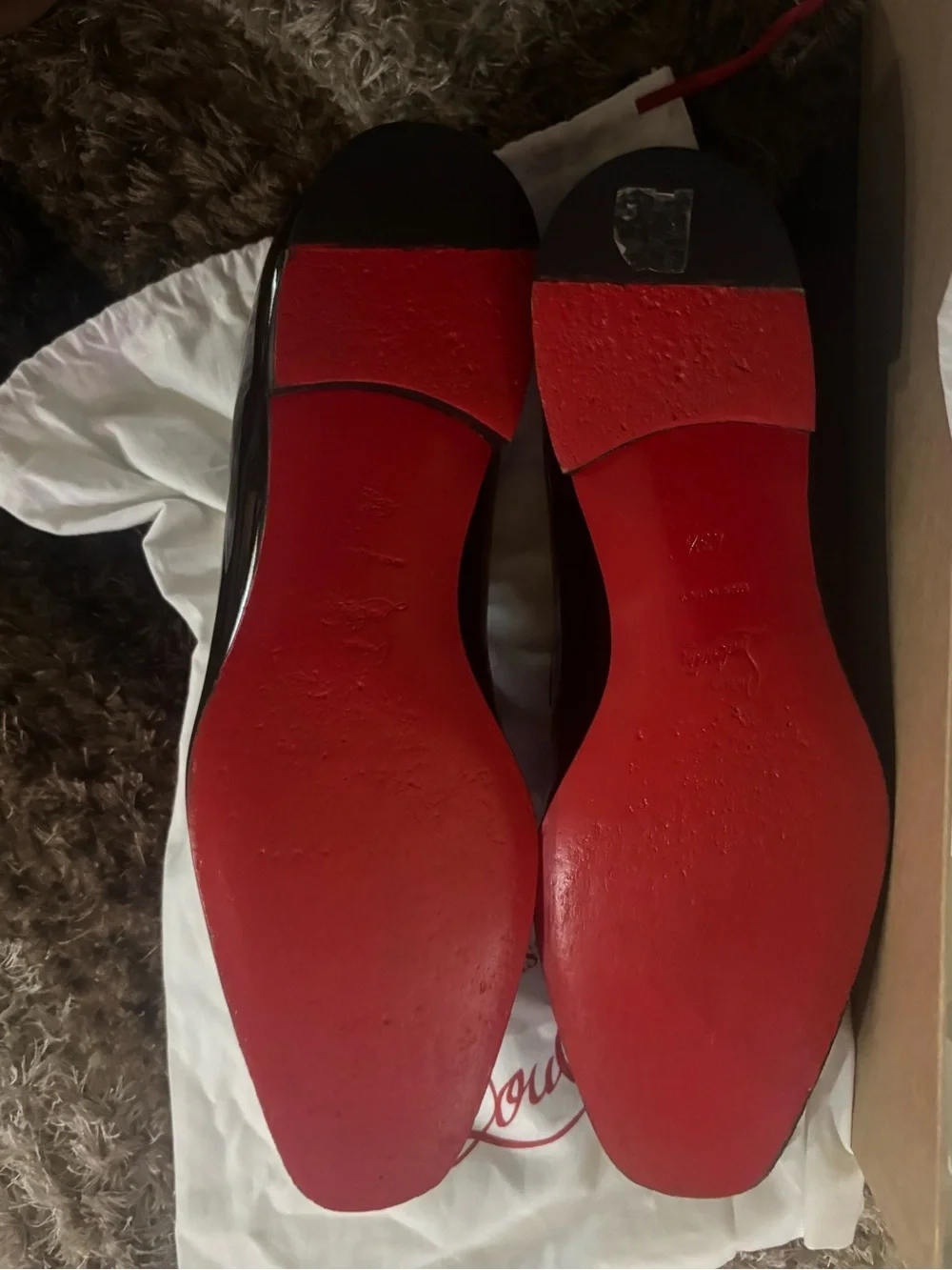 Christian Louboutin men’s loafers Dandelion flat sz 43.5/10.5 pre owned worn onc